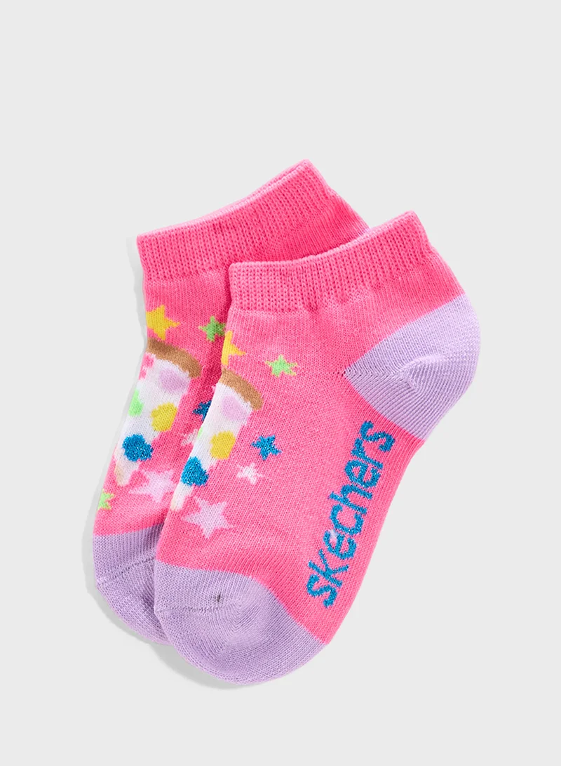 سكيتشرز Kids 6 Pack Non Terry Socks