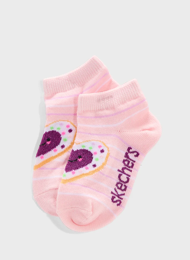 سكيتشرز Kids 6 Pack Non Terry Socks