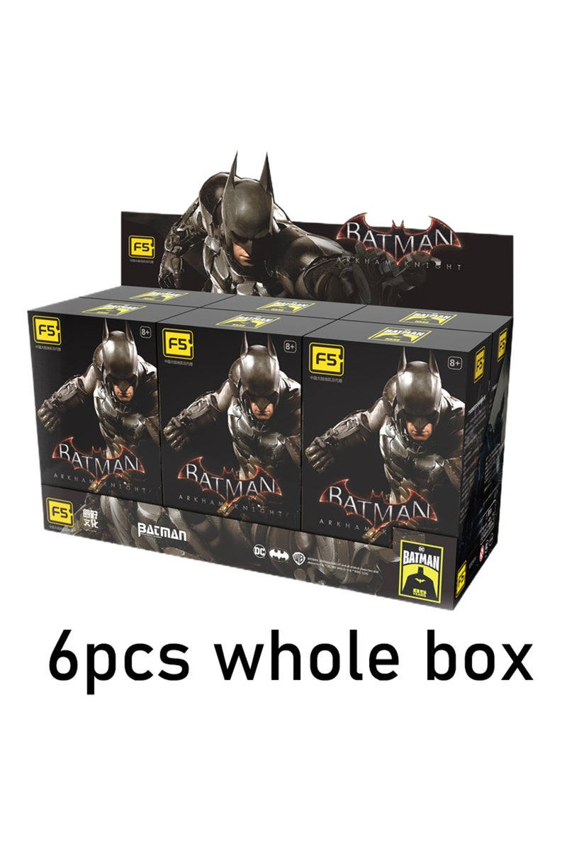 ٦ قطع من مجسمات باتمان أركام نايت المجمعة، بسبعة أنماط، بحجم ١٠ سم، من مجموعة ألعاب الحركة.
