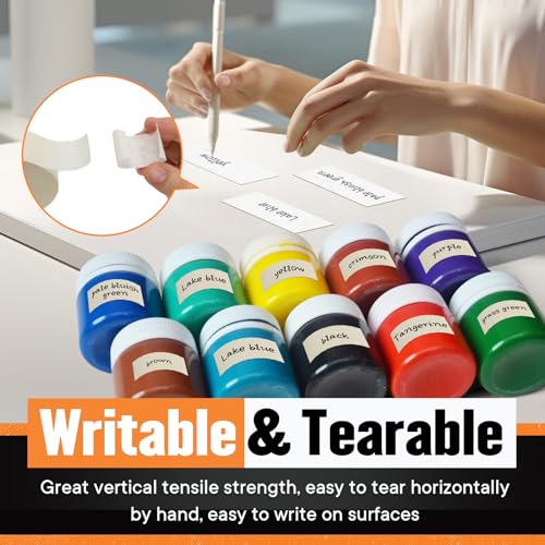 TIANBO FIRST Masking Tape 1.41 Inch Wide Thin Beige White Painters Masking Tape Bulk for Painting Home Office School Stationery, 1.41 Inches x 60 Yards, 6 Rolls - Image 4