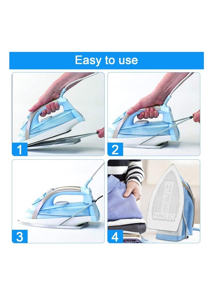 غطاء ، حذاء  غير لاصق، لوحة مساعدة للكي من الألومنيوم، غطاء لوحة  سحرية من تفلون، يناسب معظم المكاوي، يحمي نسيج ملابسك وك - Image 5