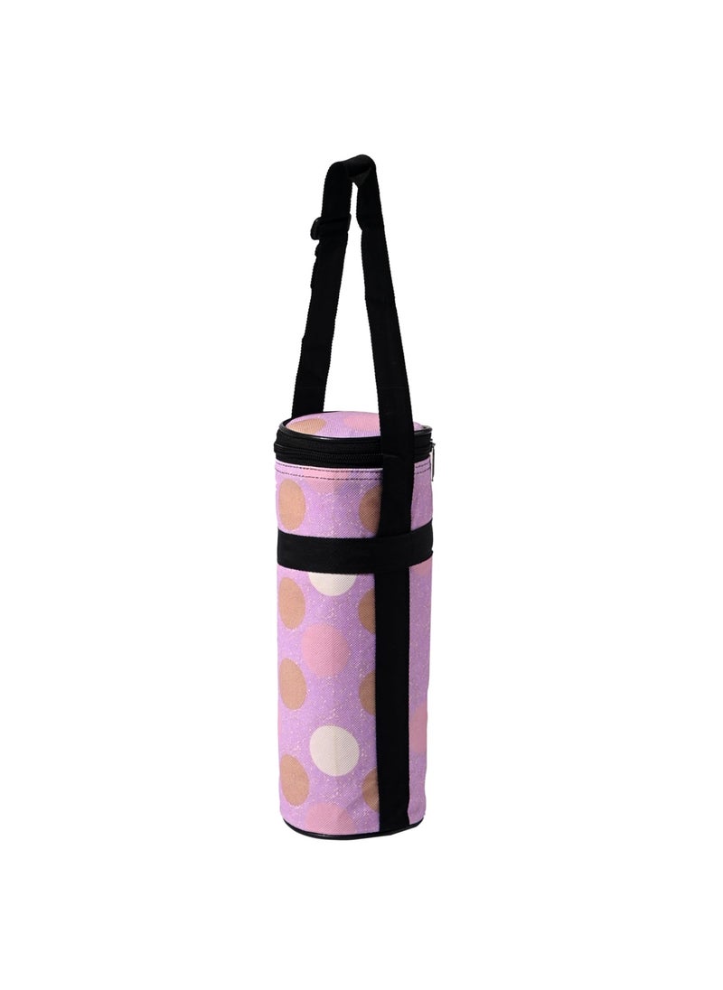 Kuber Industries Kuber Industries Circle Design Canvas Water Bottle Cover 1 Litre Multicolor  - Image 2