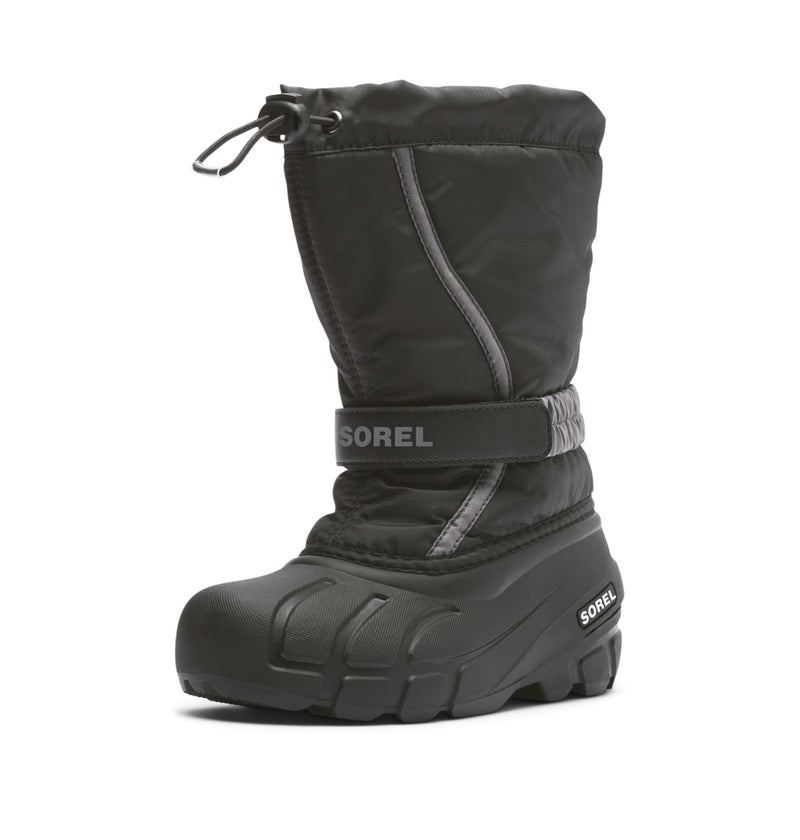 SOREL Childrens Flurry Boot Black City Grey 1