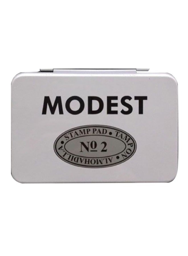 موديست قطعتان من وسادة الطوابع مقاس 11 × 7 سم باللون الأسود - Image 2