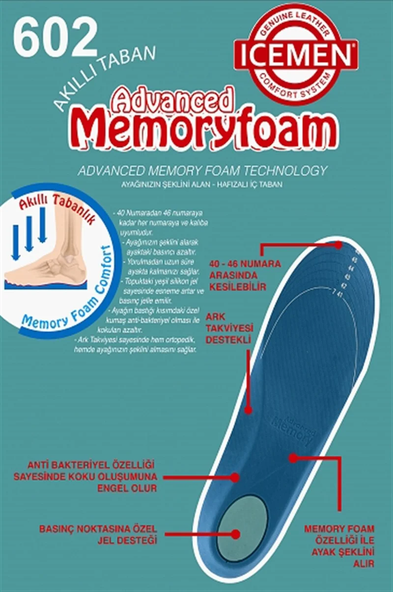 ايسمين Memory Foam Smart Insoles Natural