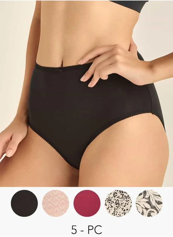FAV Set of 5 - Assorted Briefs with Lace Trim