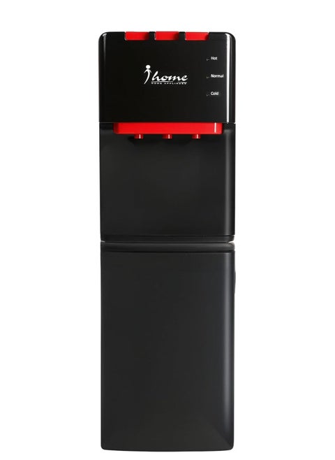 iHome Water Dispenser, Top-Loading, Cold, Hot, and Warm  wifh regrigator – Model KI777, Multicolor