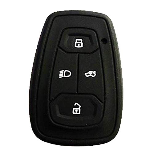 Shopoflux® Silicone Smart Key Cover Compatible with Tata Nexon | Harrier | Safari 2021 | Altroz | Tigor | EV | Punch Tiago EV Electric (Black) - Image 4