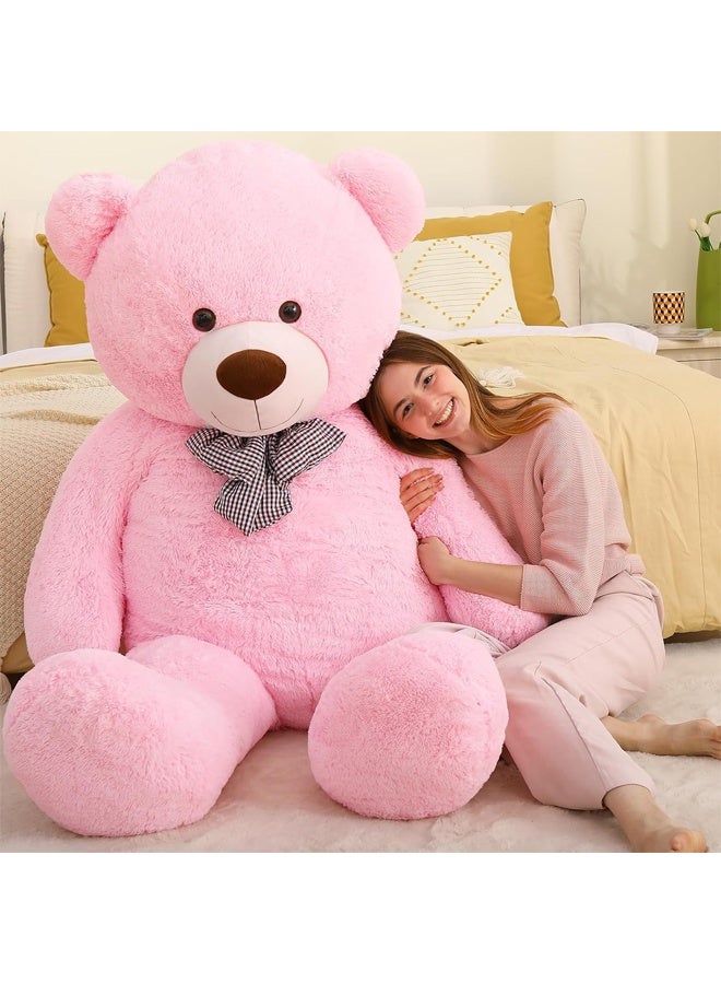 DUNISO Teddy Bear with Cute Bow, Washable Soft Plush Doll ,Stuffed Animal Toy,Gift for Children, suitable for Birthday Party or Any Special days ,140 cm - Image 5