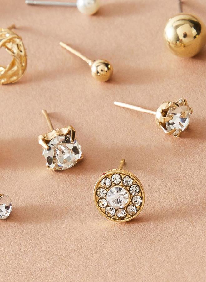 Styli Set of 12 - Gold Assorted Earrings - Image 2