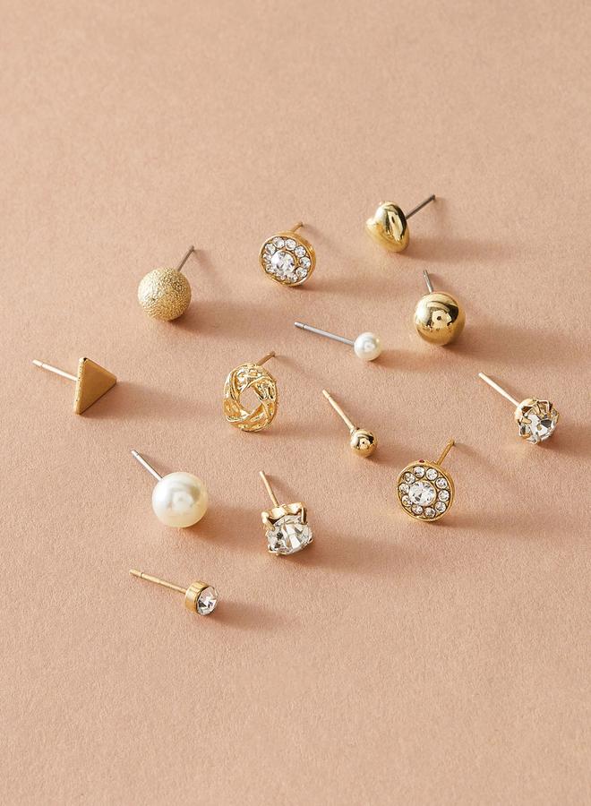 Styli Set of 12 - Gold Assorted Earrings - Image 3