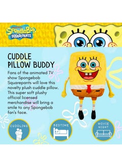 Franco Collectibles Spongebob Squarepants Kidult Bedding Super Soft Plush Cuddle Pillow Buddy One Size (Official Licensed Product)  - Image 3