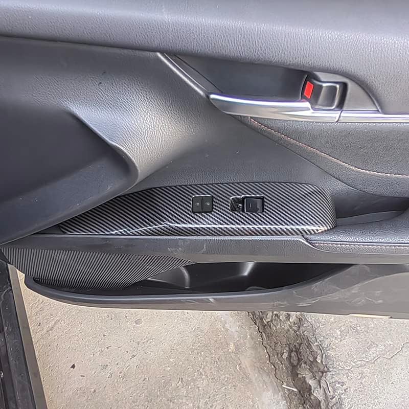 Kolya Interior Door Window Switch Panel Cover Window Control Button Trim for Toyota Camry 8th/9th Generation Accessories 2018 2019 2020 2021 2022 2023 2024 2025 (for Left-Hand Drive) - Image 4