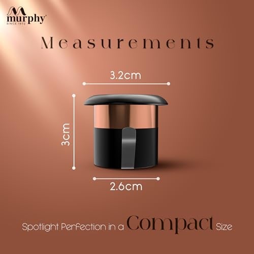 Murphy 2W Rose Gold Finish Button LED Spot Lights | Pack of 4 | Warm White (Golden Yellow) | Perfect for Home & Commercial Spaces - Image 4
