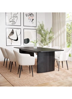Malazhouse Dining Table Set with 6 Cream - MZDRS011  - Image 1