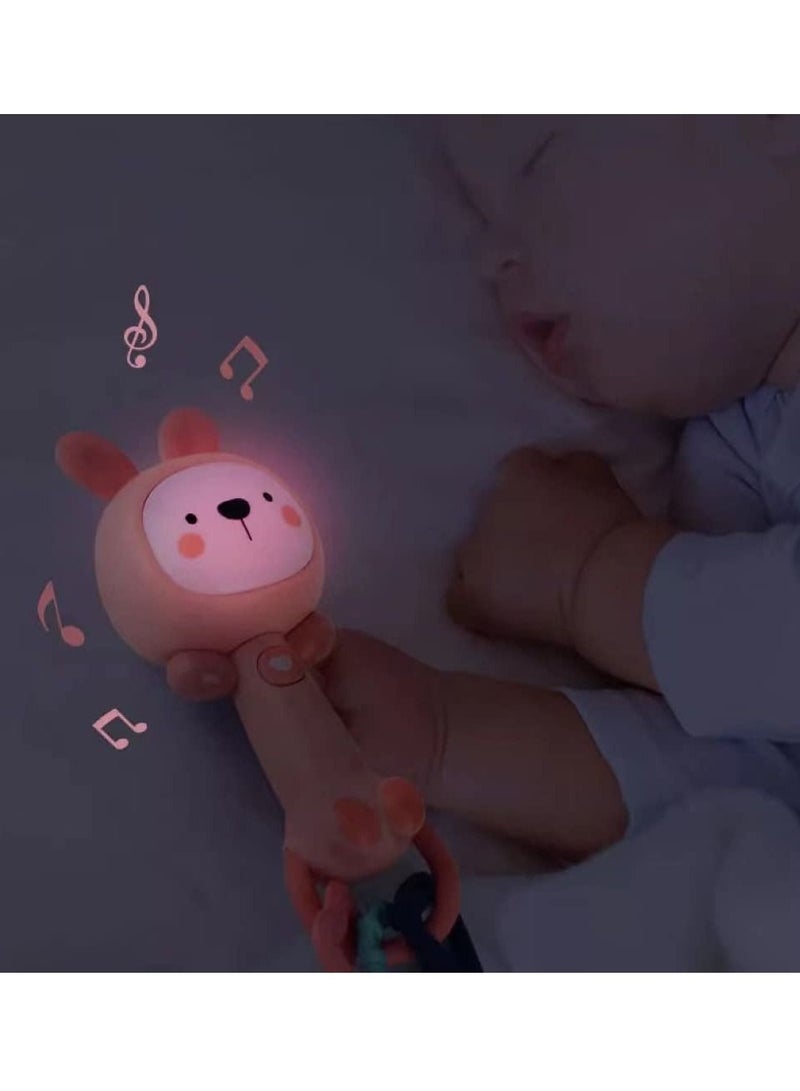NIBEMINENT DMG Baby Rattle Toy,2-Pack Teether Rattles Toys Sets,Easy to Hold and Encourage Crawling Early Childhood Toys,Four Modes Education Rattles, Music Lighting - Image 5