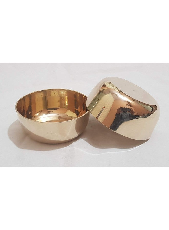 Pure Source India Kansa Thali Set for Home, Kitchen, Dinning Table, Hotel & Gifting Purpose Set of 6 (Gold) - Image 5