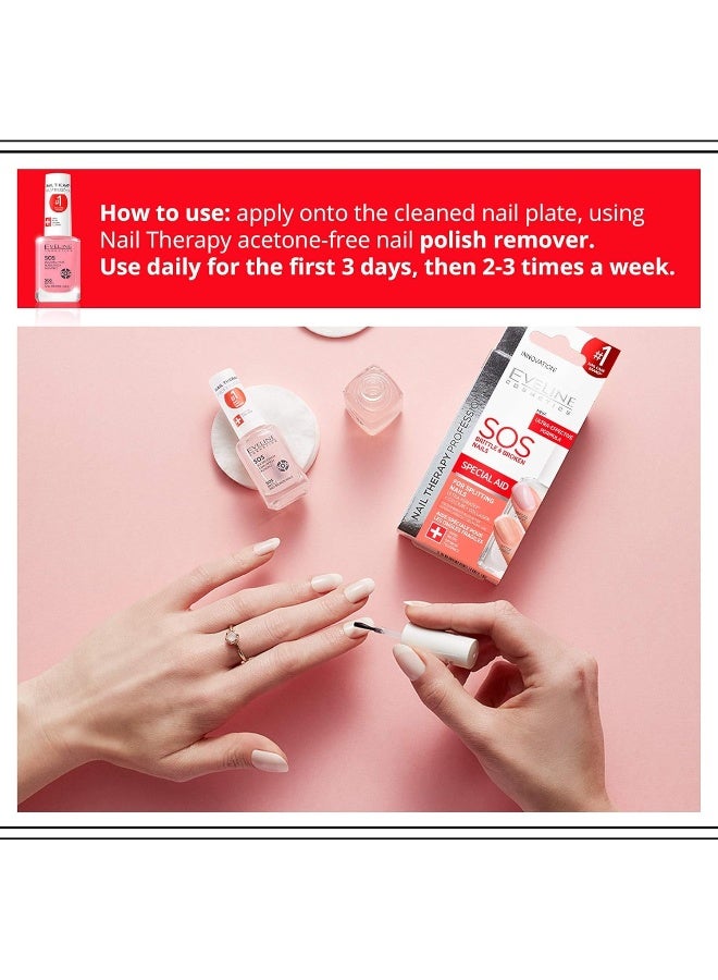 EVELINE COSMETICS علاج الأظافر الهشة والمكسورة من إيفلين كوزمتيكس SOS متعدد الفيتامينات - Image 5