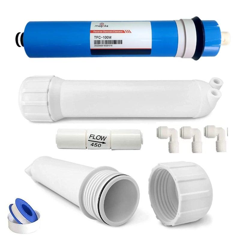 Aameria RO MAGNITE TFC100M GPD High Flow Reverse Osmosis Element with Membrane Housing for ROUVUF Water Purifiers Specially HIGH Flow Element Filter Cartridge Solid Filter Cartridge - Image 5