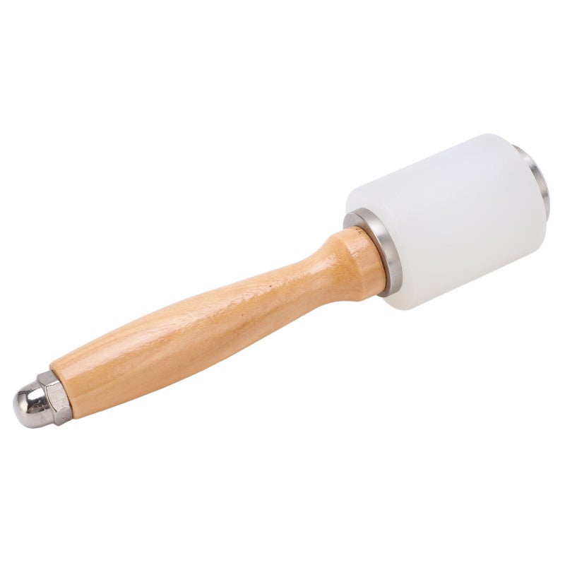 Leather Carving Hammer: Solid Wood Ergonomic Handle - Nylon Hammer Head Leather Maul for DIY Leathercraft, Leatherworking Workshop Supplies - Image 2