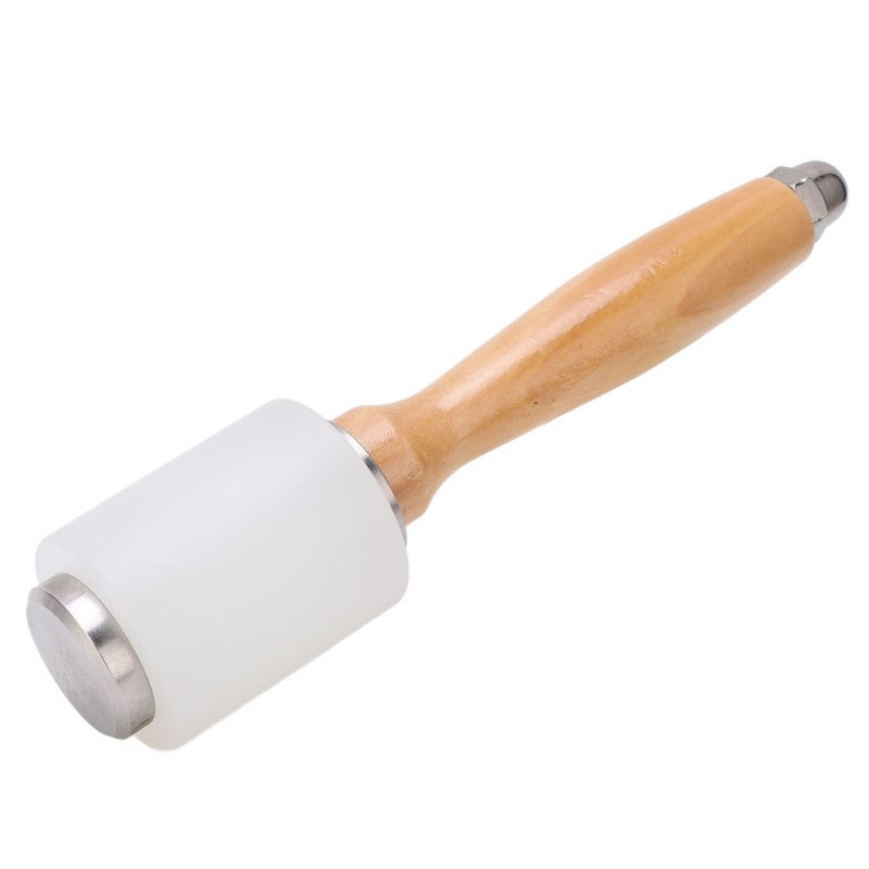 Leather Carving Hammer: Solid Wood Ergonomic Handle - Nylon Hammer Head Leather Maul for DIY Leathercraft, Leatherworking Workshop Supplies - Image 4