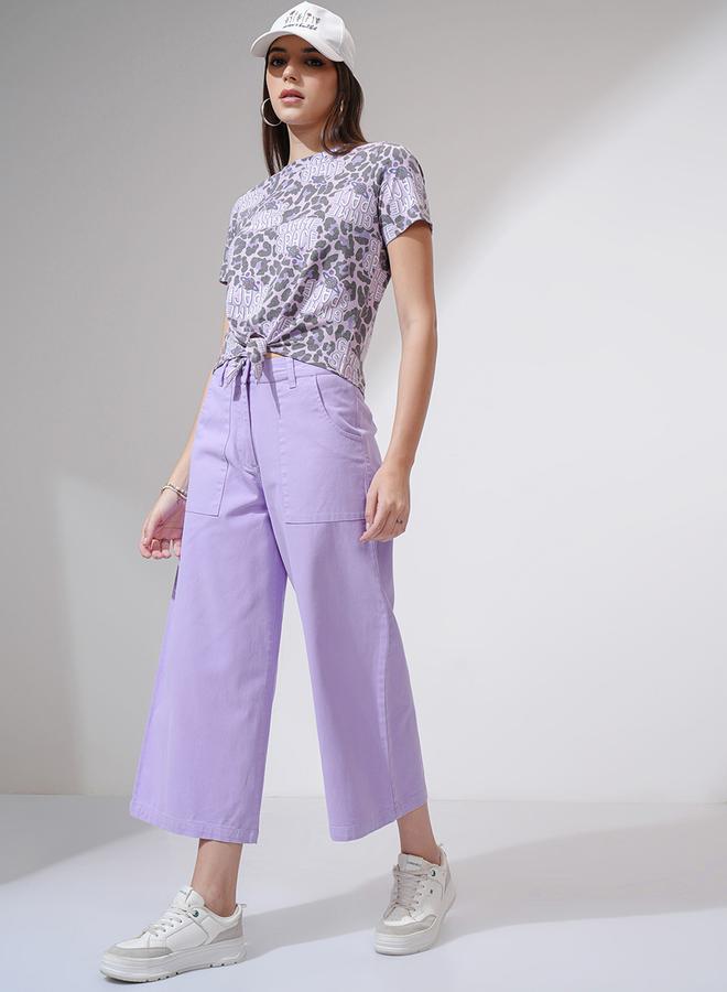 Tokyo Talkies Wide Leg Mid Rise Trousers - Image 2