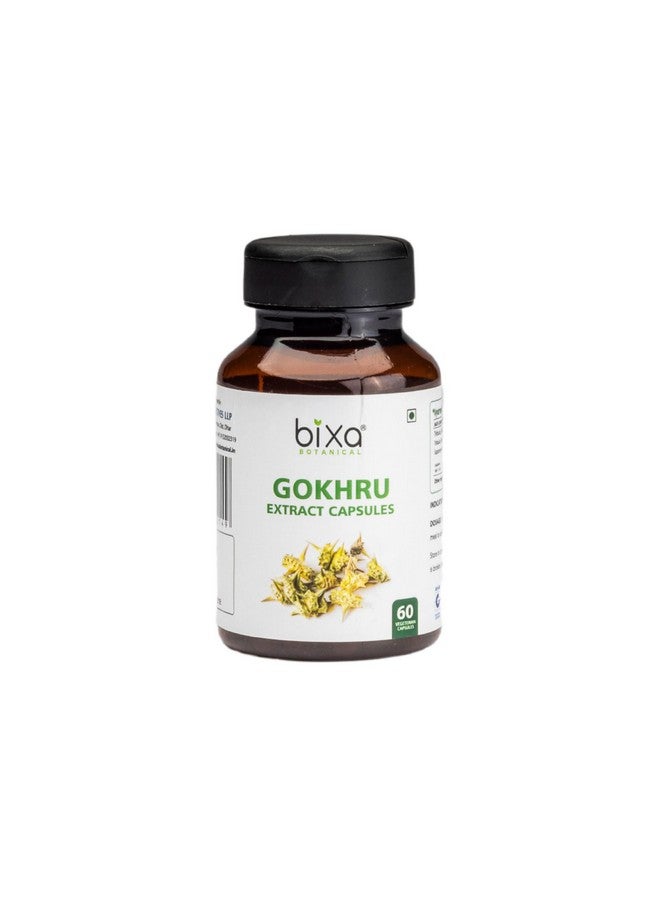 bixa BOTANICAL Gokshrua Extract | 60 Veg Capsules | (450 MG) (Gokhru/Tribulus)| Supports Women & Men's Overall Wellness | Natural Herbal immunity & Strength Booster - Image 1