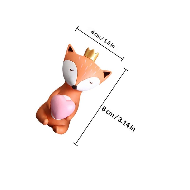 3Pcs Cute Bear Holding Flower Resin Figurines Desktop Decoration Home Tabletop Ornament - Image 3