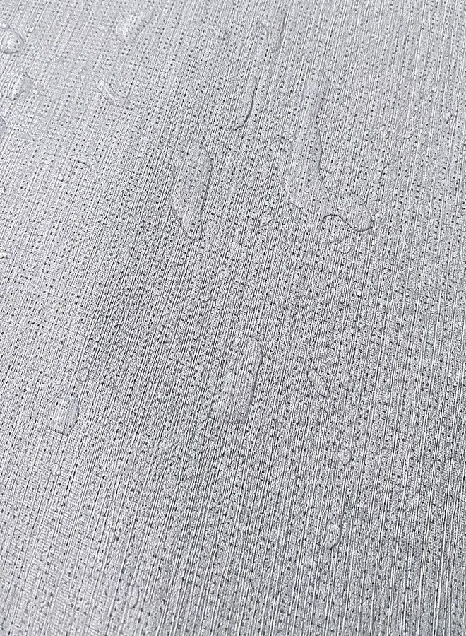 HELLKIT Gray Linen Grasscloth Peel and Stick Wallpaper, 15.7" x 78.8", 8.5 sq ft, Textured Fabric Wallpaper, Removable, Self-Adhesive - Image 4