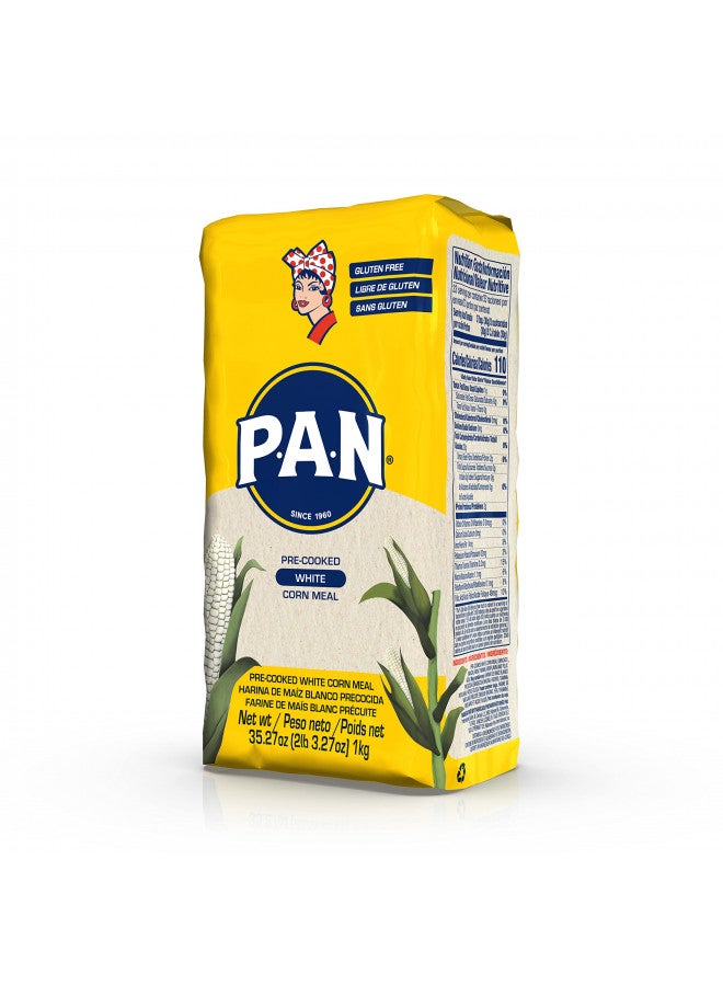 P.A.N. P.A.N. White Corn Meal Pre-cooked Gluten Free and Kosher Flour for Arepas (2.2 lb/Pack of 3)  - Image 2