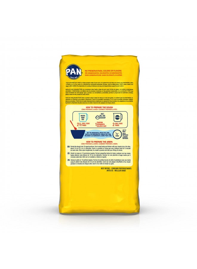 P.A.N. P.A.N. White Corn Meal Pre-cooked Gluten Free and Kosher Flour for Arepas (2.2 lb/Pack of 3)  - Image 3