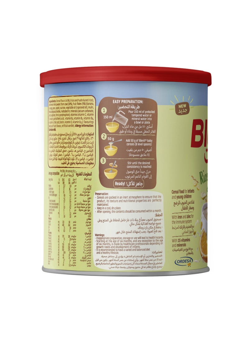 Blevit Rice and Fruits with Milk 350g - Image 2