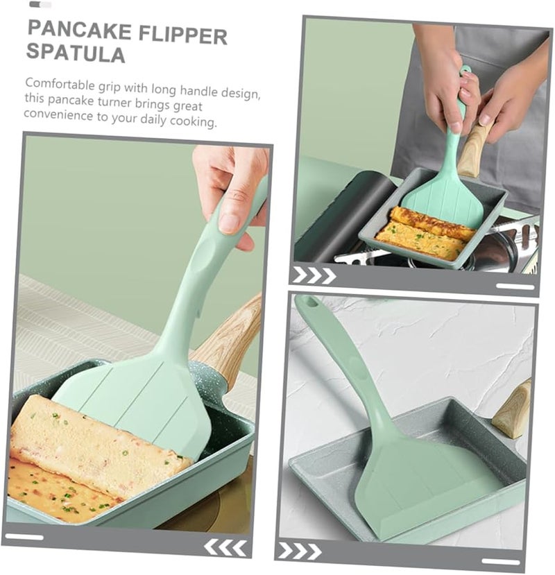 Heat Resistant Silicone Spatula Turner for Nonstick Cookware Flexible Kitchen Utensil - Image 3