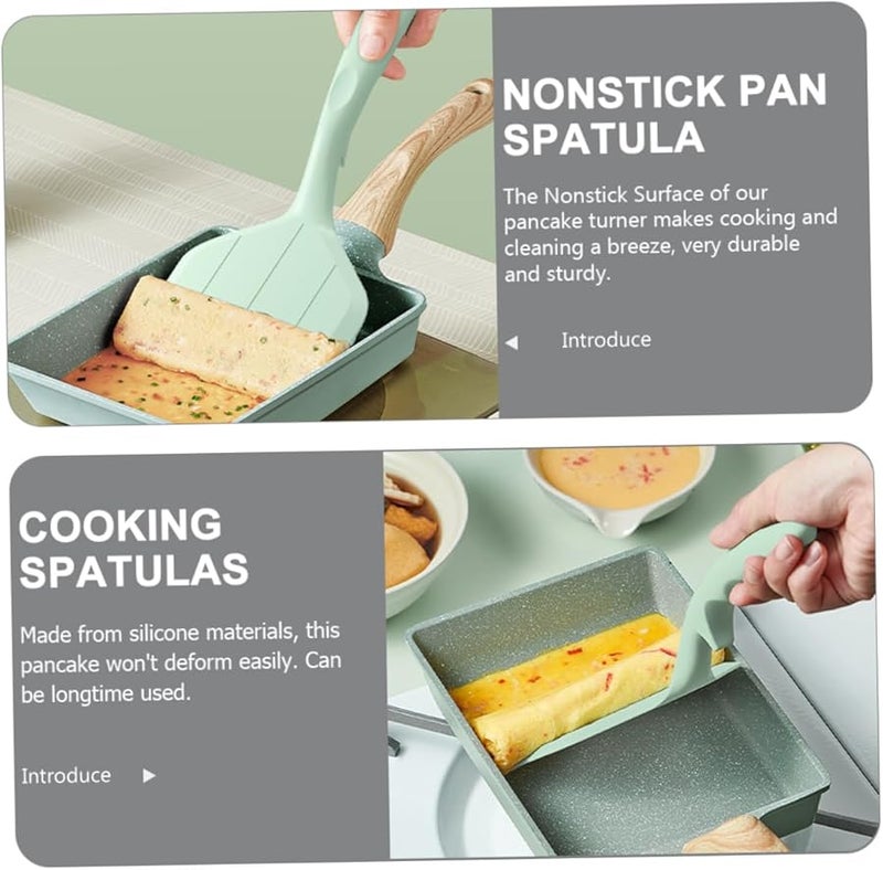 Heat Resistant Silicone Spatula Turner for Nonstick Cookware Flexible Kitchen Utensil - Image 4