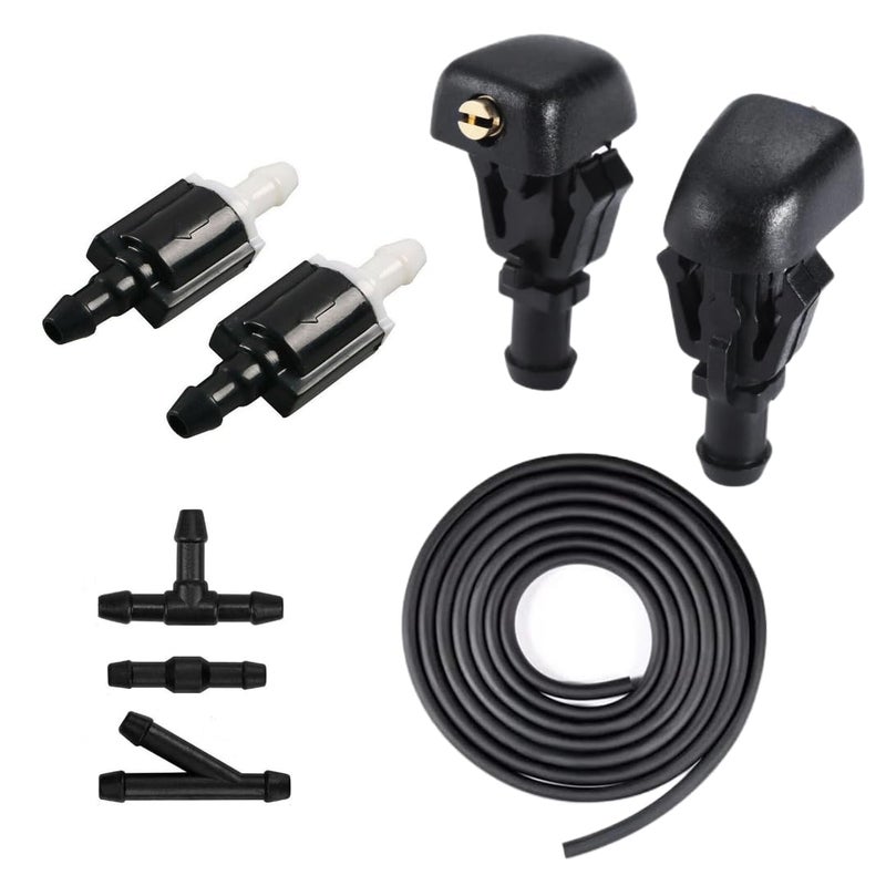 Click&Fit ClickFit Extended repair kit Windshield Washer Nozzles replacement for Nissan Titan Armada Infiniti QX56 Dodge Dakota Durango OE 289317S000 accessories Nozzles check vlaves hose connectors - Image 2