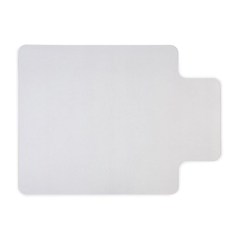 Staples Office Chair Mat Clear Floor Mats with Lip Hard Floors Textured Underside Extended UnderDesk Coverage 48 x 36 Inch Smooth Glide