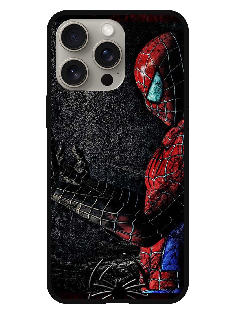 Theodor جراب واقٍ مضاد للخدش والصدمات لهاتف iPhone 15 Pro Max Spider Man - Image 1