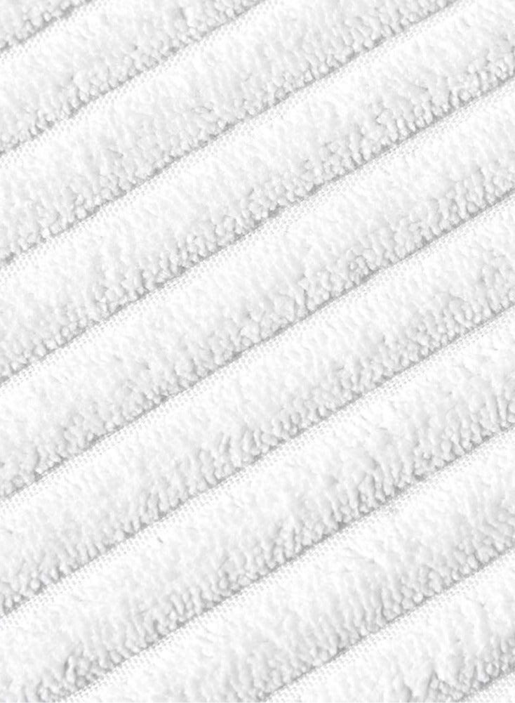 عام حزمة من 2 غطاء وسادة زخرفية بوهو بخرز، قطني ناعم بخطوط شعيرة، غطاء وسادة مربعة صلبة للجلوس أو السرير أو السيارة أو غرفة المعيشة (18x18 بوصة/45x45 سم) - Image 4