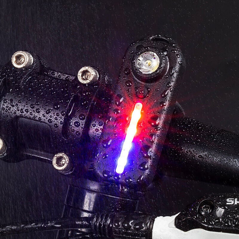 WYT LED Red Blue Shoulder Police Light Clip Flashing Warnings Safety Flashlight Bike - Image 5