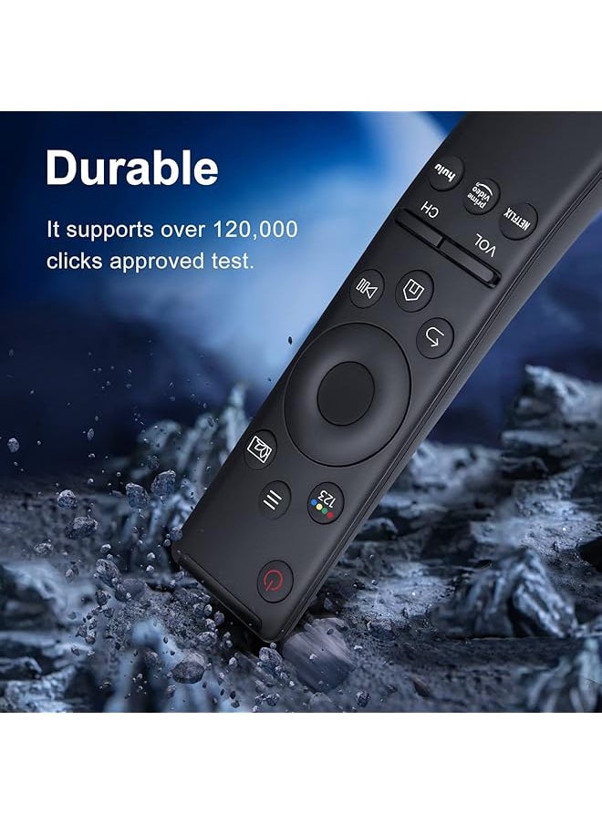 erorex - New Universal Remote Control For All Samsung Tvs Compatible With Samsung Frame Crystal Uhd Neo Qled 4K 8K Smart Tvs With Netflix Prime Video Hulu Buttons Pack Of 2 Black - Image 1