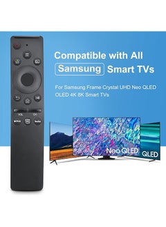 erorex New Universal Remote Control For All Samsung Tvs Compatible With Samsung Frame Crystal Uhd Neo Qled 4K 8K Smart Tvs With Netflix Prime Video Hulu Buttons Pack Of 2 Black  - Image 3