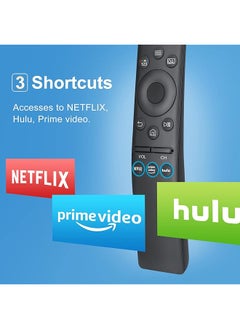 erorex New Universal Remote Control For All Samsung Tvs Compatible With Samsung Frame Crystal Uhd Neo Qled 4K 8K Smart Tvs With Netflix Prime Video Hulu Buttons Pack Of 2 Black  - Image 5