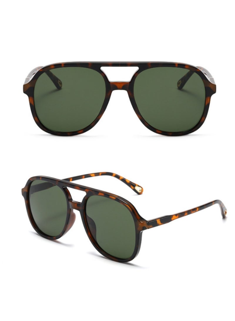 Urban Utility Trendy Sunglasses for Women and Men Retro Vintage Double Bar Aviator Style Polarized UV400 Lenses High-Quality Materials Gift Package Included  - Image 1