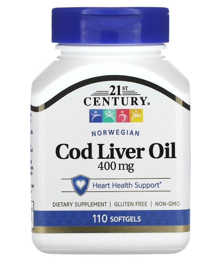Norwegian Cod Liver Oil 400 mg 110 Softgels