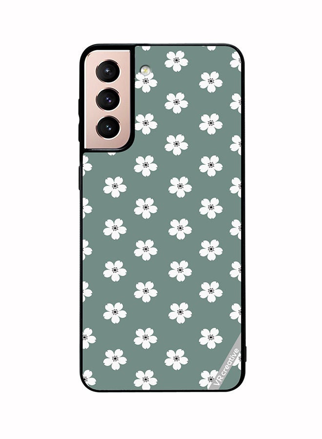 VR CREATIVE Protective Case Cover For Samsung Galaxy S21 Plus 5G Flower Design Multicolour - Image 1