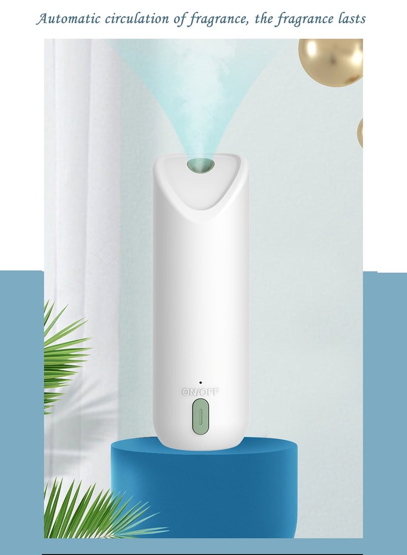 ماكينة عطر منزلية ذكية، ماكينة عطر لإزالة الروائح الكريهة للحمام، موزع هواء، يمكن تركيبها على الحائط.اللون: أبيض - Image 2