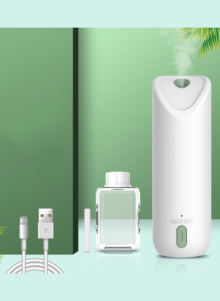 ماكينة عطر منزلية ذكية، ماكينة عطر لإزالة الروائح الكريهة للحمام، موزع هواء، يمكن تركيبها على الحائط.اللون: أبيض - Image 1