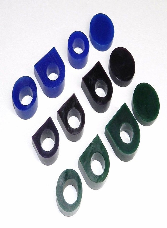 JTS Carving Wax Ring Tube Assortment - Jewelry Earring Modeling Wax 12 Pcs Pre-Cut Tubes & Blanks - 3 Grades - Image 1