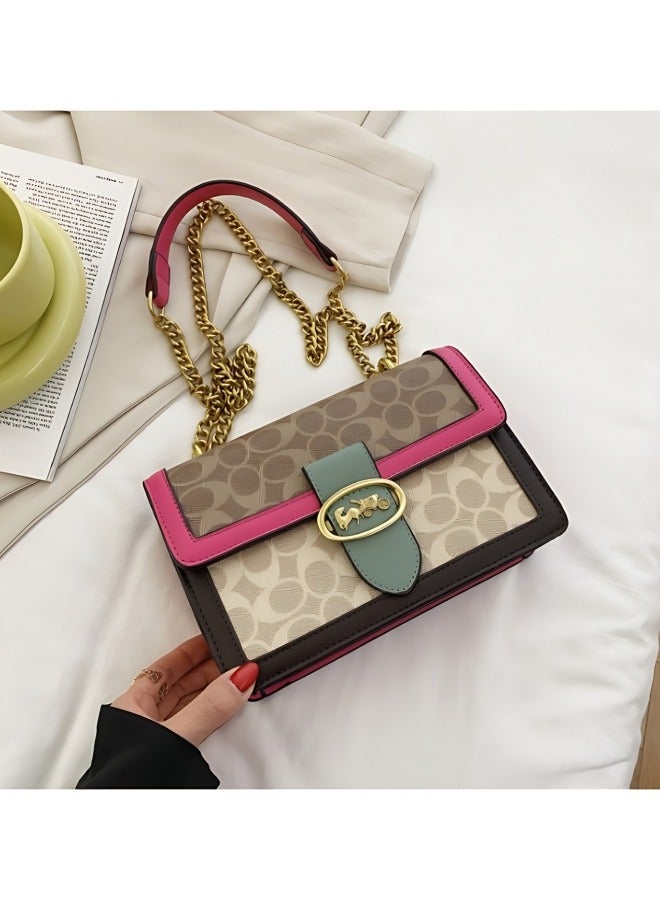 Women's Fashion Retro Shoulder Bag, Ladies Large Capacity Crossbody Bag Sling Bag Side Bag Carry Bag, PU Leather Handbag Tote Bags Clutch Bag Satchel Bag for Daily Commuter/Banquet/Party/Campus  - Image 4