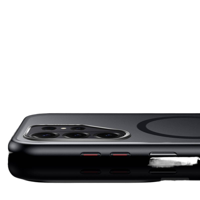 غطاء MagSafe | مغناطيس قوي | حماية من السقوط | مقاوم للصدمات لـ Samsung S26 Ultra / Samsung S26 | أسود - Image 4